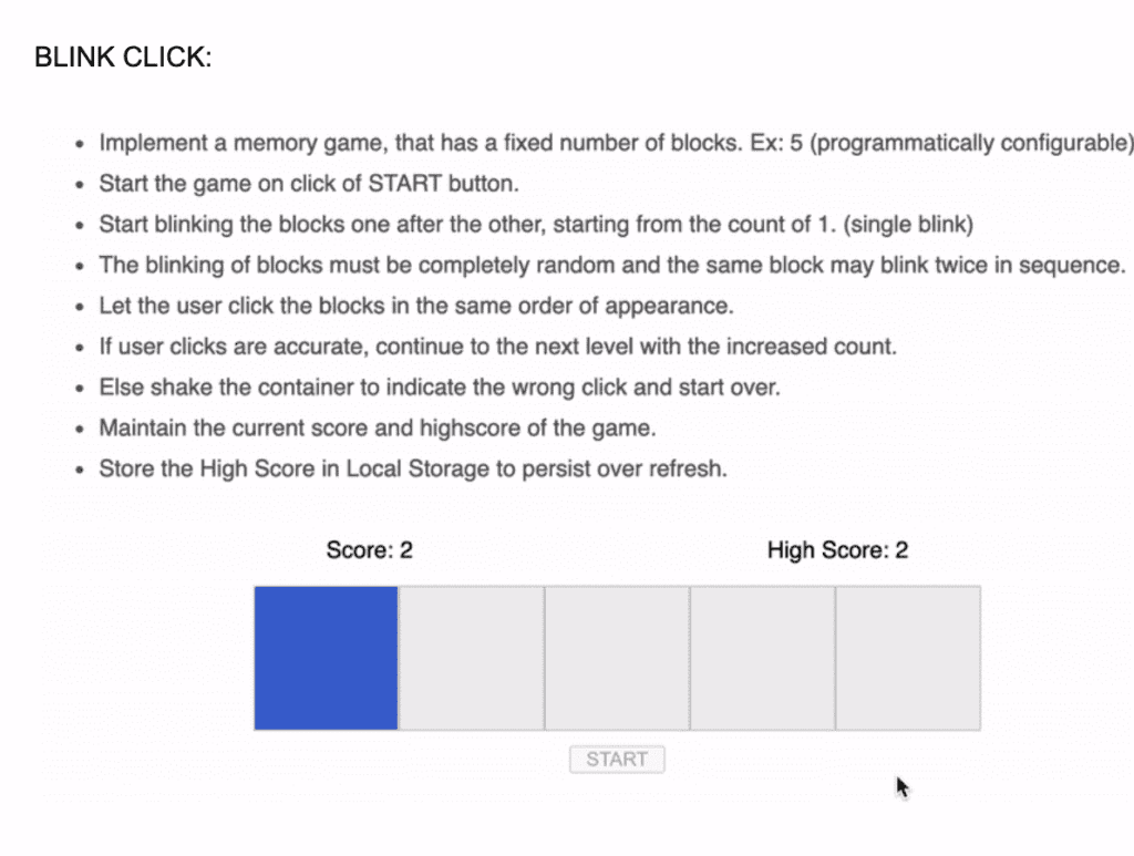 Blick Click Game